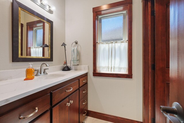 1002 N High Desert Dr, Deer Park, WA 99006 - bathroom featuring vanity and baseboards
