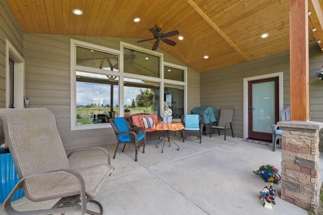 1002 N High Desert Dr, Deer Park, WA 99006 - view of patio / terrace featuring ceiling fan