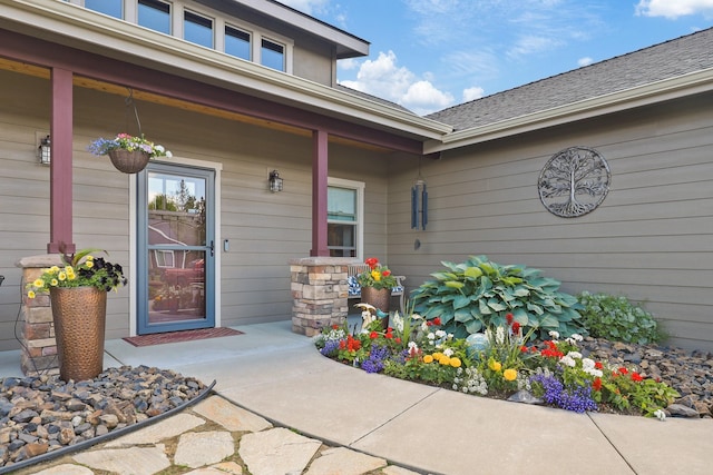 1002 N High Desert Dr, Deer Park, WA 99006 - property entrance featuring covered porch and a shingled roof
