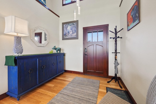 1002 N High Desert Dr, Deer Park, WA 99006 - foyer entrance featuring light wood-style floors and baseboards
