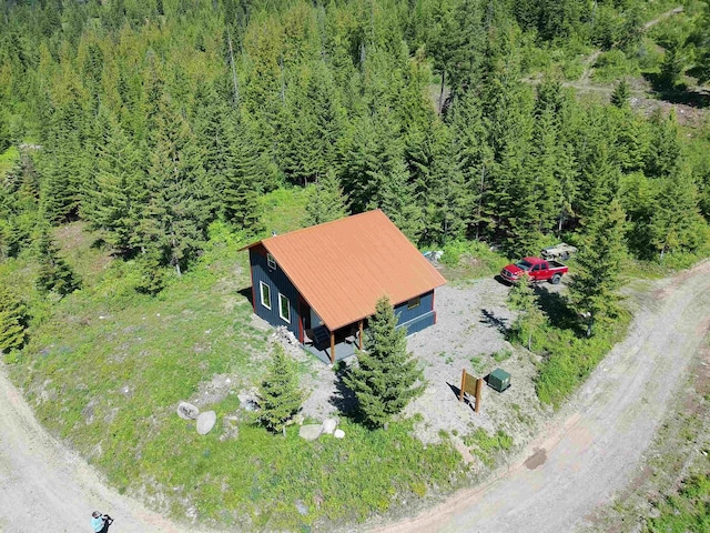 1261 Outback Ln, Usk, WA 99180 - view from above of property with a heavily wooded area
