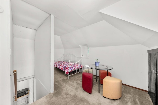 2304 E Dalke Ave, Spokane, WA 99207 - carpeted bedroom with vaulted ceiling and baseboards