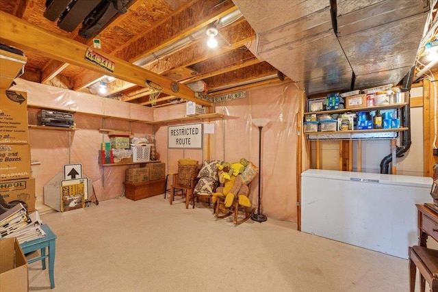 7920 S Parway Ln, Cheney, WA 99004 - unfinished basement with carpet