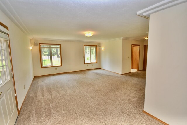 3704 E Pineland Rd, Colbert, WA 99005 - unfurnished room with carpet floors, crown molding, and baseboards