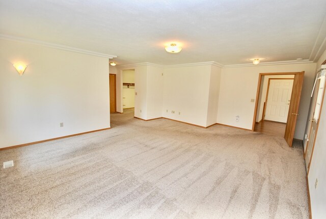 3704 E Pineland Rd, Colbert, WA 99005 - unfurnished room featuring light carpet, baseboards, and ornamental molding