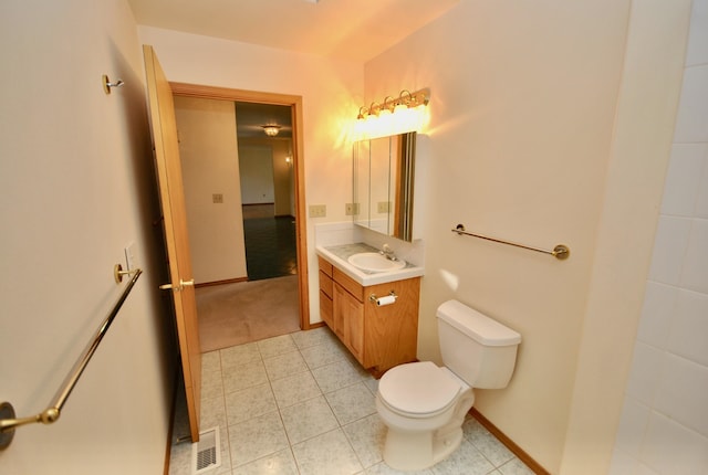 3704 E Pineland Rd, Colbert, WA 99005 - bathroom featuring vanity, toilet, and tile patterned flooring