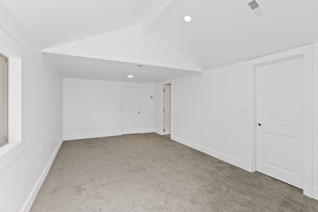 13812 E Rockwell Ave, Spokane, WA 99216 - carpeted spare room with lofted ceiling, recessed lighting, and baseboards