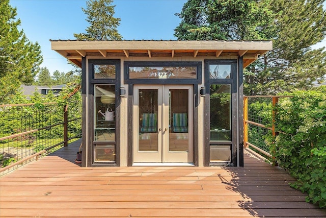 2111 E 34th Ave, Spokane, WA 99203 - view of outdoor structure with french doors