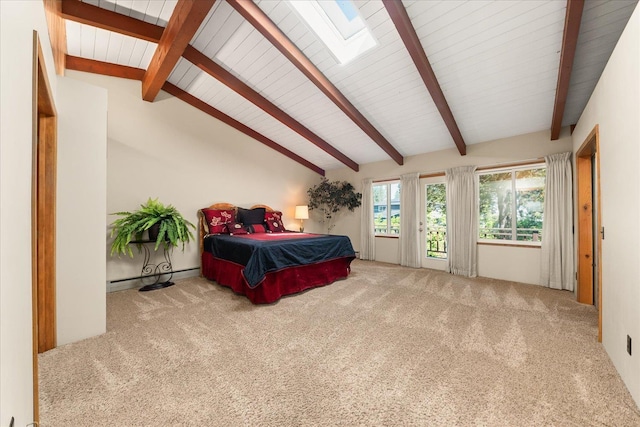 2111 E 34th Ave, Spokane, WA 99203 - carpeted bedroom with a skylight and access to outside