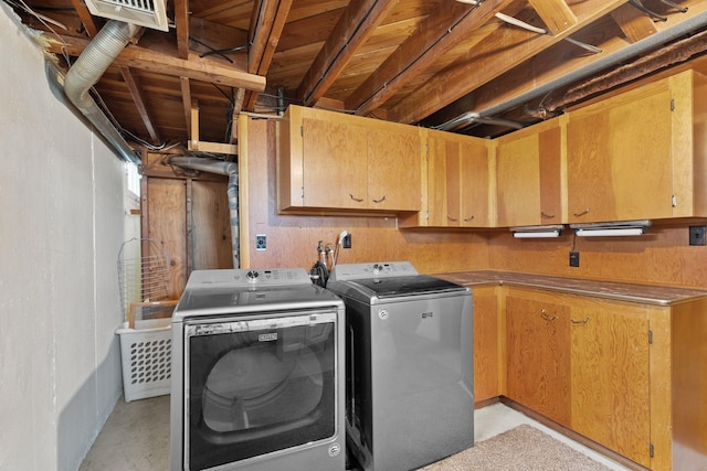 12117 E Boone Ave, Spokane Valley, WA 99206 - laundry room with washing machine and dryer and cabinet space