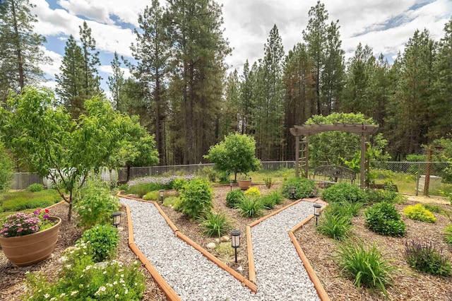 36918 N Valley Rd, Chattaroy, WA 99003 - fenced backyard featuring a vegetable garden