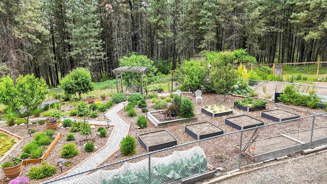 36918 N Valley Rd, Chattaroy, WA 99003 - view of yard with a garden and a view of trees