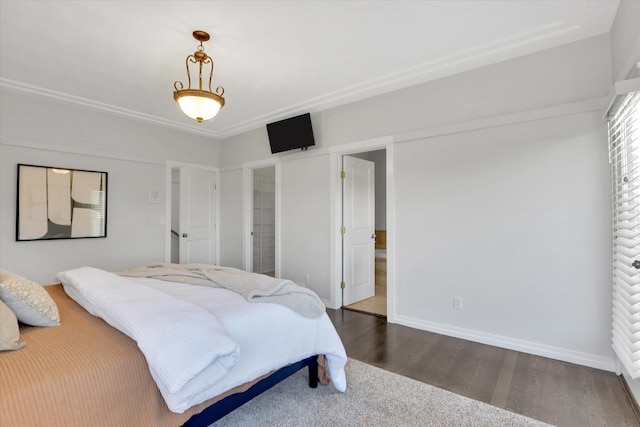 2306 W Rainier Ct, Spokane, WA 99208 - bedroom with dark wood-style floors