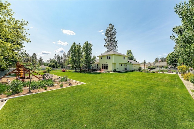 16324 N Cimmeron Ct, Nine Mile Falls, WA 99026 - view of yard with a playground and a patio