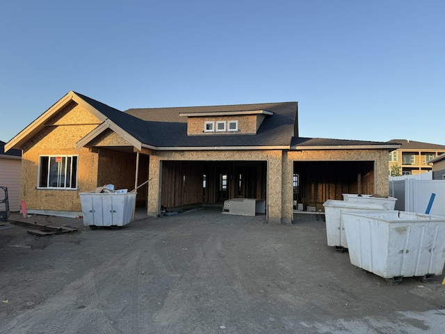 1503 S Aspen Ct, Spokane Valley, WA 99016 - property in mid-construction featuring a garage, a shingled roof, and driveway