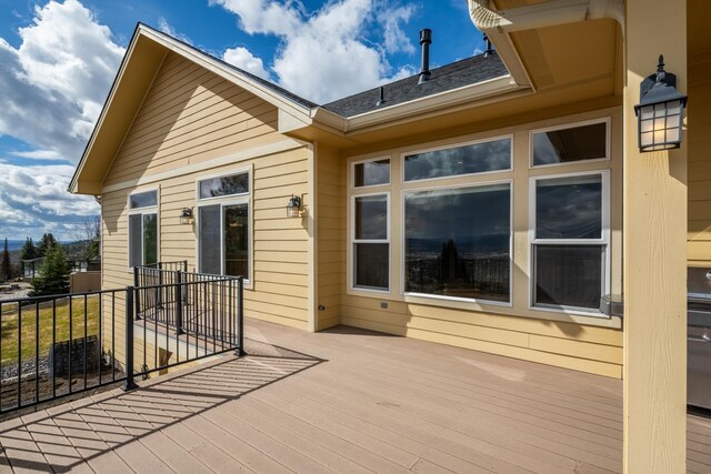 8518 E Black Oak Ln, Spokane, WA 99217 - view of wooden deck