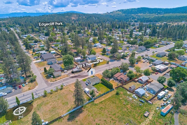 512 S Thierman Rd, Spokane Valley, WA 99212 - aerial perspective of suburban area with a forest and mountains