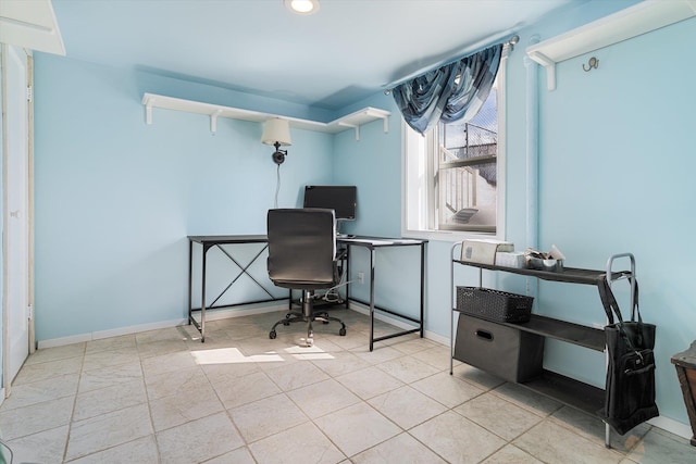 18 E Euclid Ave, Spokane, WA 99207 - tiled office featuring baseboards and recessed lighting