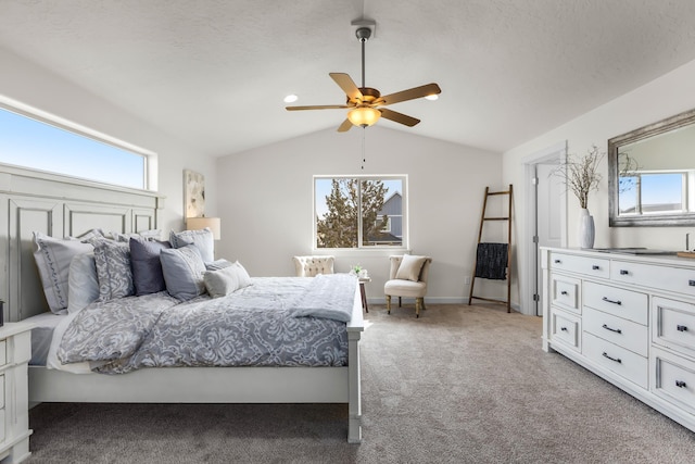 1638 W 68th Ave Unit 1/2Talent, Spokane, WA 99224 - bedroom with vaulted ceiling, light colored carpet, and a ceiling fan
