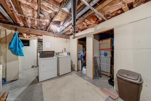 1621 W 9th Ave, Spokane, WA 99223 - unfinished basement with independent washer and dryer