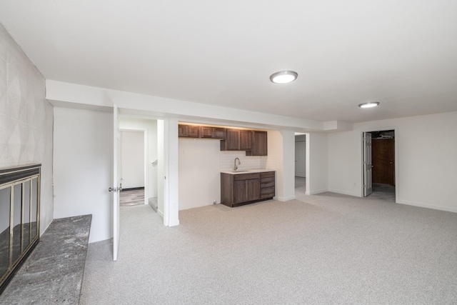 624 N Herald Rd Unit 2, Spokane Valley, WA 99206 - finished basement featuring light carpet and a sink
