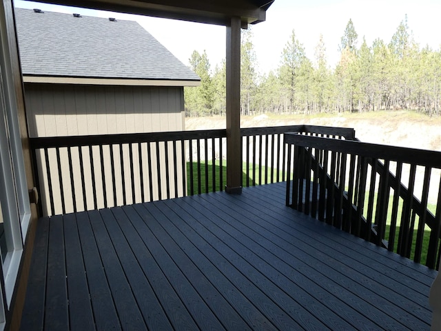 3223 S Custer Ln, Spokane, WA 99223 - view of wooden terrace