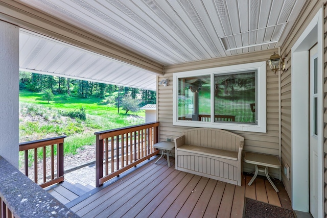 128C Buena Vista Rd, Colville, WA 99114 - view of wooden deck