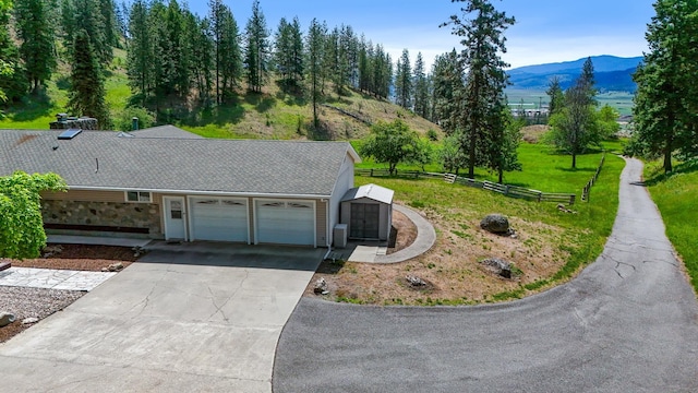 128C Buena Vista Rd, Colville, WA 99114 - view from above of property with a mountain backdrop