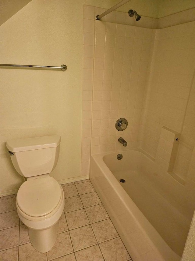 444 S Walnut St, Colville, WA 99114 - bathroom with toilet,  shower combination, tile patterned floors, and baseboards