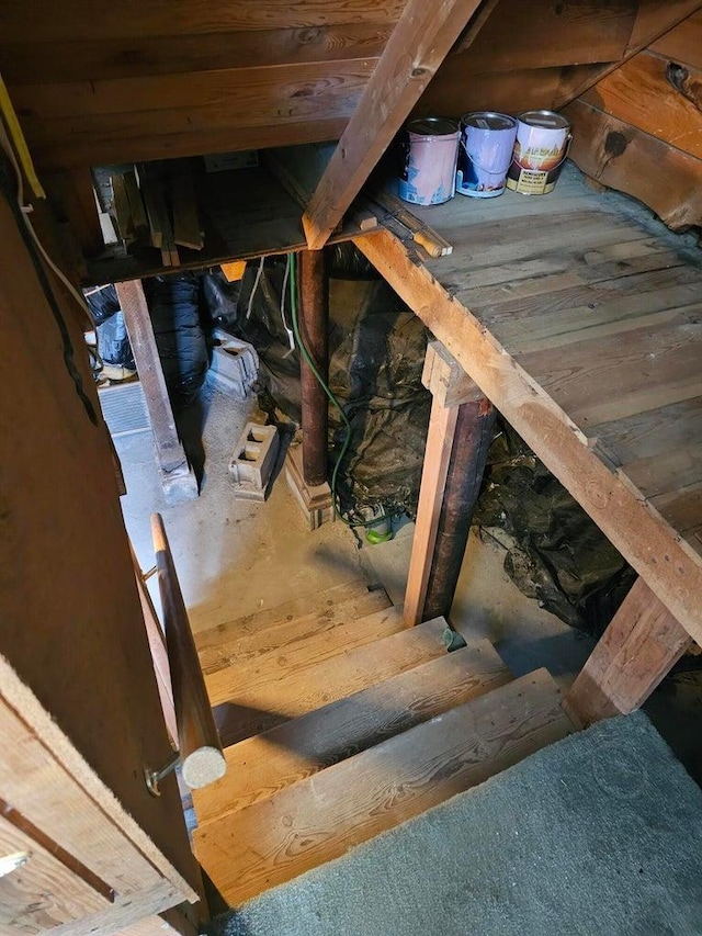 444 S Walnut St, Colville, WA 99114 - view of unfinished attic