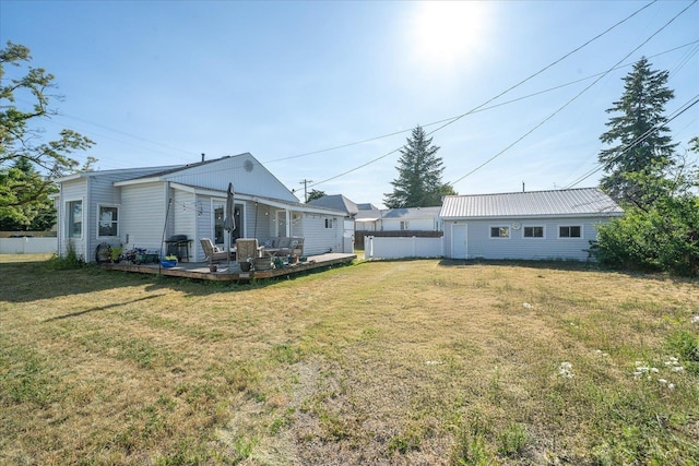 1306 W Euclid Ave, Spokane, WA 99205 - rear view of property with a wooden deck