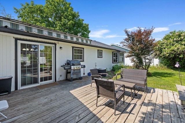 12512 W 10th Ave, Airway Heights, WA 99001 - wooden deck featuring area for grilling and an outdoor living space