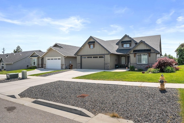 1473 W Jay Ct, Spokane, WA 99208 - craftsman inspired home featuring board and batten siding, stone siding, and a front lawn