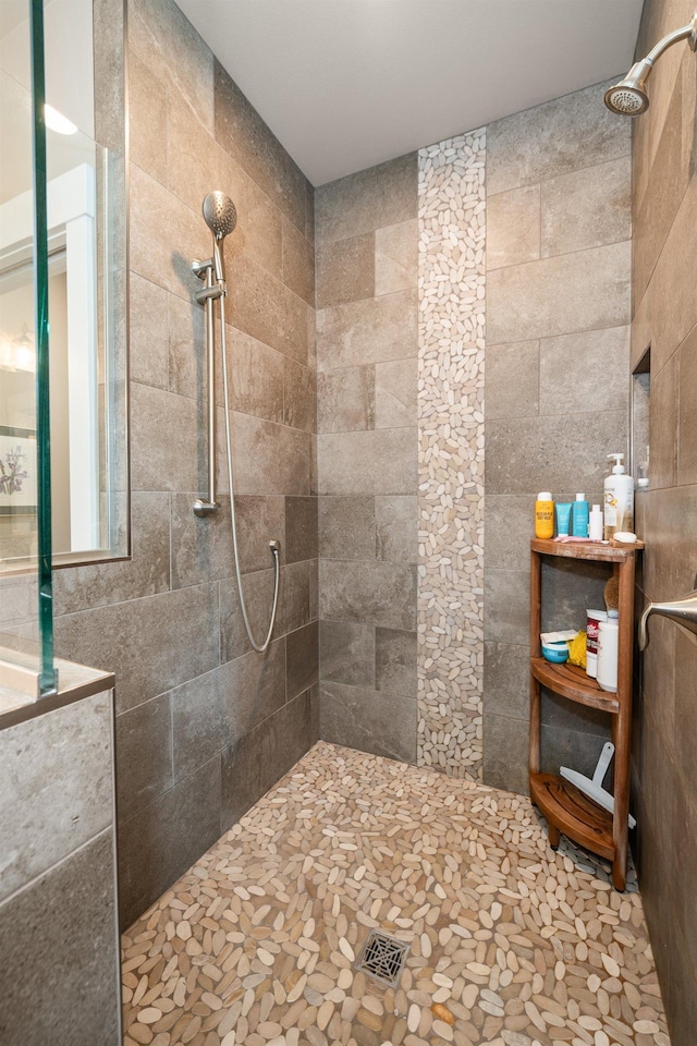 1473 W Jay Ct, Spokane, WA 99208 - full bath featuring a walk in shower and stone finish flooring