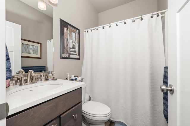 1473 W Jay Ct, Spokane, WA 99208 - bathroom with toilet, vanity, and a shower with curtain