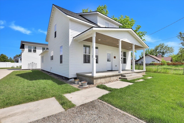 524 N Long Rd, Spokane Valley, WA 99016 - view of front of home with a porch and a front lawn