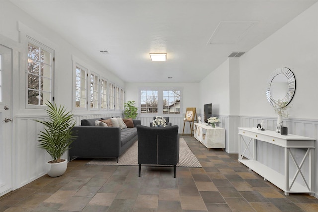 524 N Long Rd, Spokane Valley, WA 99016 - living area with dark stone finish flooring