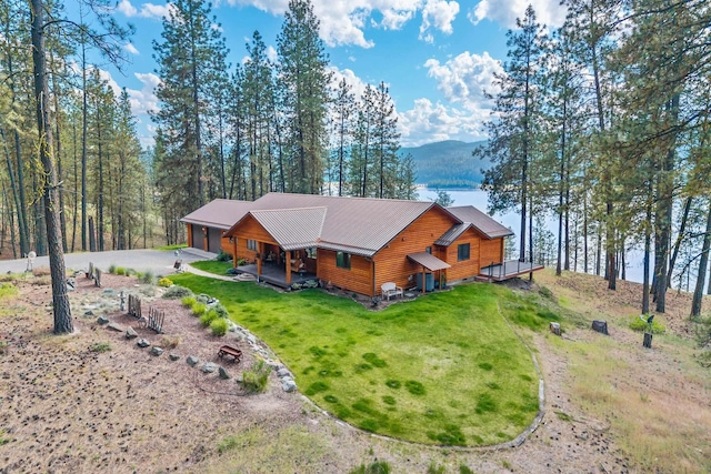 2378 Eagle River Way, Kettle Falls, WA 99141 - aerial view of property and surrounding area with mountains