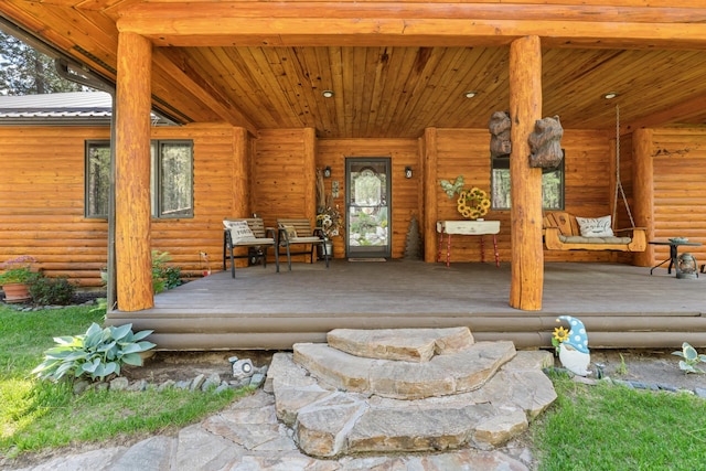2378 Eagle River Way, Kettle Falls, WA 99141 - view of wooden porch