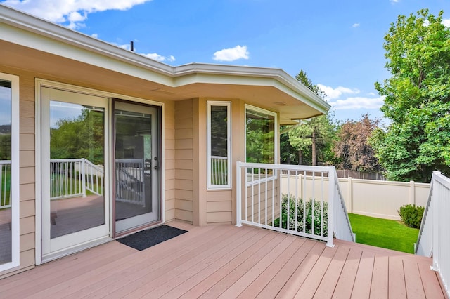 4605 E Birkdale Ln, Spokane, WA 99223 - view of wooden terrace