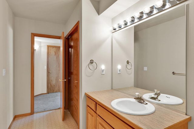 4605 E Birkdale Ln, Spokane, WA 99223 - bathroom featuring vanity and baseboards