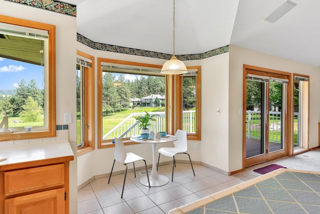 4605 E Birkdale Ln, Spokane, WA 99223 - dining area featuring healthy amount of natural light, baseboards, and light tile patterned floors