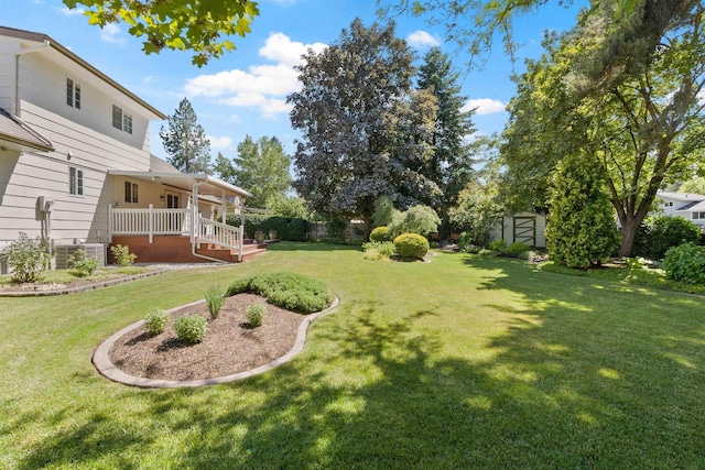 11605 N Merlin Dr, Spokane, WA 99218 - view of yard featuring a porch