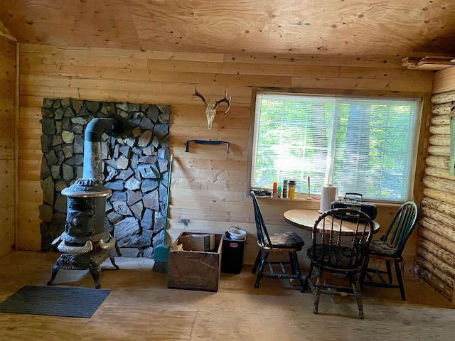 TBD Buck Creek Rd, Newport, WA 99156 - dining area featuring wood walls
