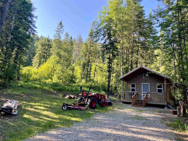 TBD Buck Creek Rd, Newport, WA 99156 - view of yard with a forest view and a deck