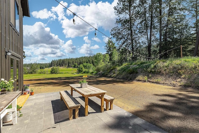16106 N Mt Spokane Park Dr, Mead, WA 99021 - view of patio with a view of trees