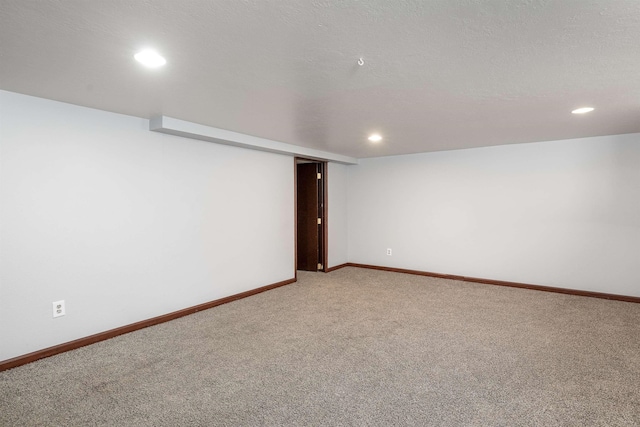 24615 E Joseph Ave, Otis Orchards, WA 99027 - unfurnished room featuring light colored carpet, recessed lighting, and baseboards