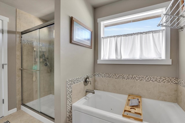 726 E Colbert Rd, Colbert, WA 99005 - bathroom featuring a stall shower and a jetted tub