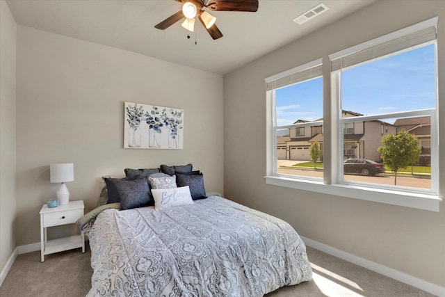 18381 E 17th Ave, Greenacres, WA 99016 - bedroom with carpet and a ceiling fan