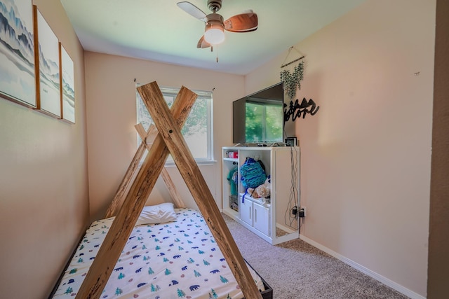 38823 N Newport Hwy, Elk, WA 99009 - bedroom featuring carpet flooring and a ceiling fan